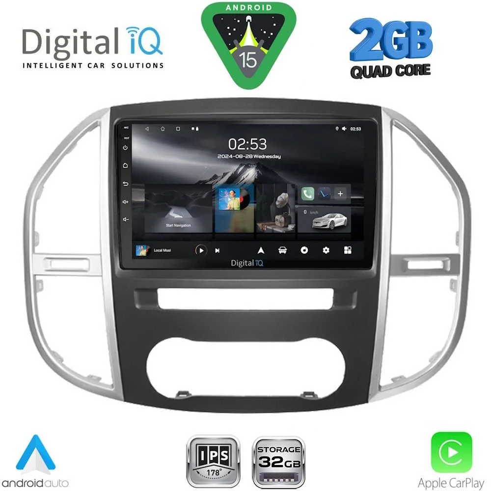 Φωτογραφία προϊόντος: DIGITAL IQ RSD 1429_CPA (10inc) MULTIMEDIA TABLET for MERCEDES VITO – VIANO (W447) mod. 2015-2024