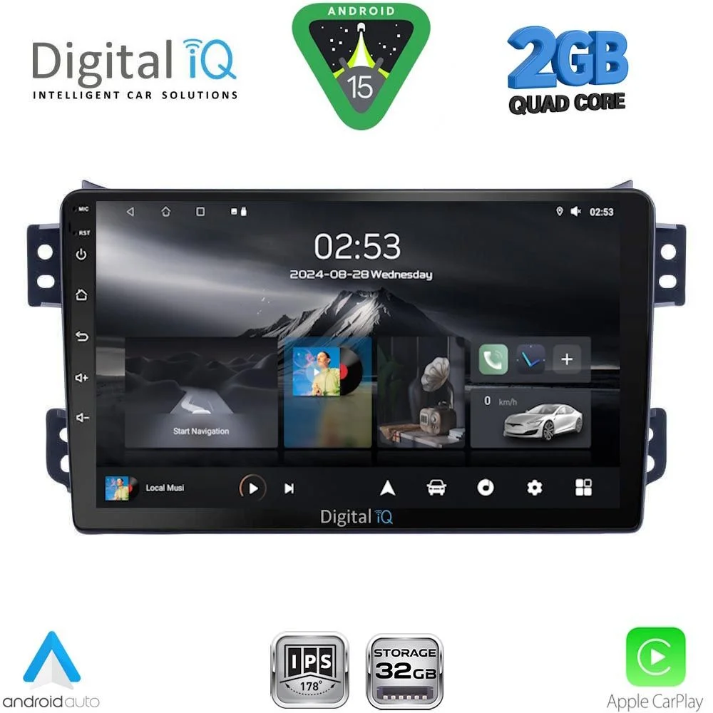 Φωτογραφία προϊόντος: DIGITAL IQ RSD 1682_CPA (9inc) MULTIMEDIA TABLET for OPEL AGILA - SUZUKI SPLASH mod. 2008-2018