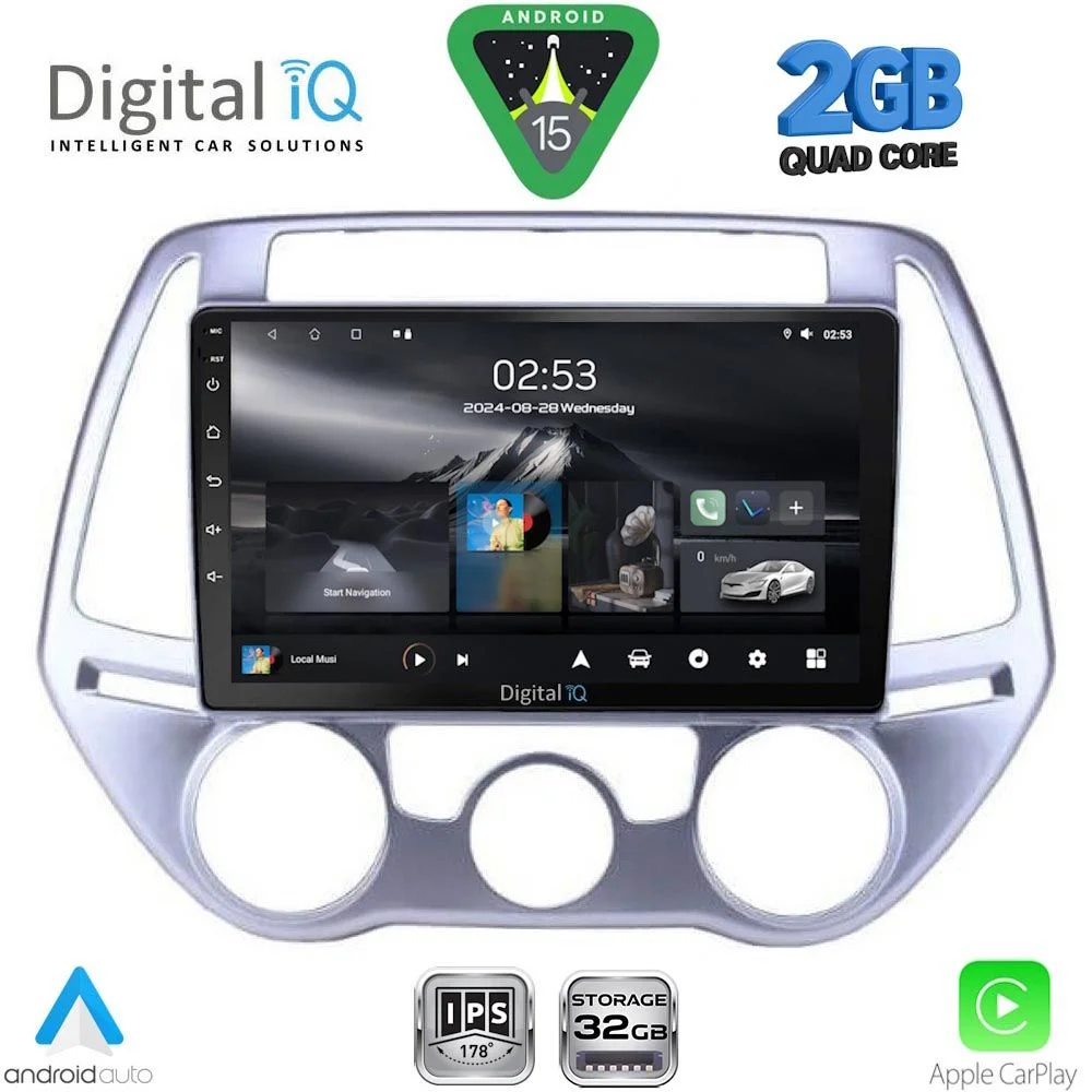 Φωτογραφία προϊόντος: DIGITAL IQ RSD 1227_CPA A/C (9inc) MULTIMEDIA TABLET for HYUNDAI i20 mod. 2008-2012