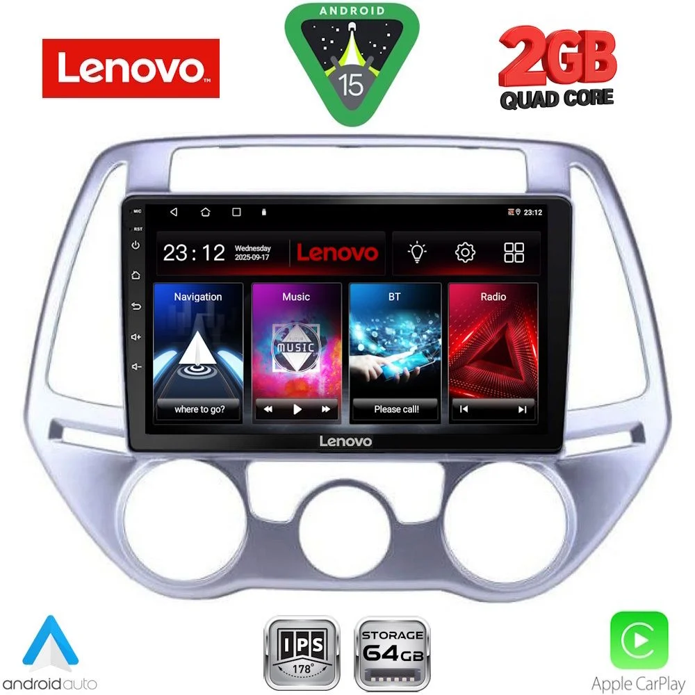 Φωτογραφία προϊόντος: LENOVO LVD 2227_CPA A/C (9inc) MULTIMEDIA TABLET for HYUNDAI i20 mod. 2008-2012