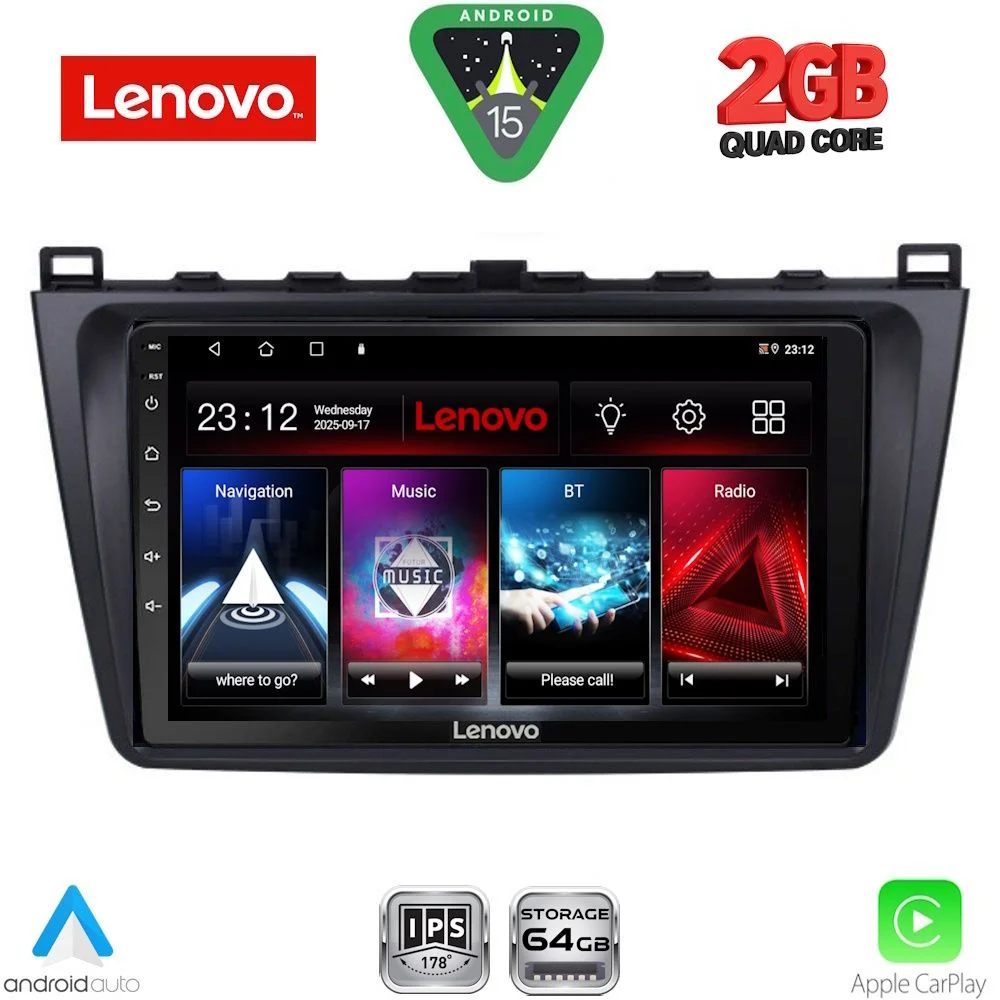 Φωτογραφία προϊόντος: LENOVO LVD 2377_CPA (9inc) MULTIMEDIA TABLET for MAZDA 6 mod. 2008-2012