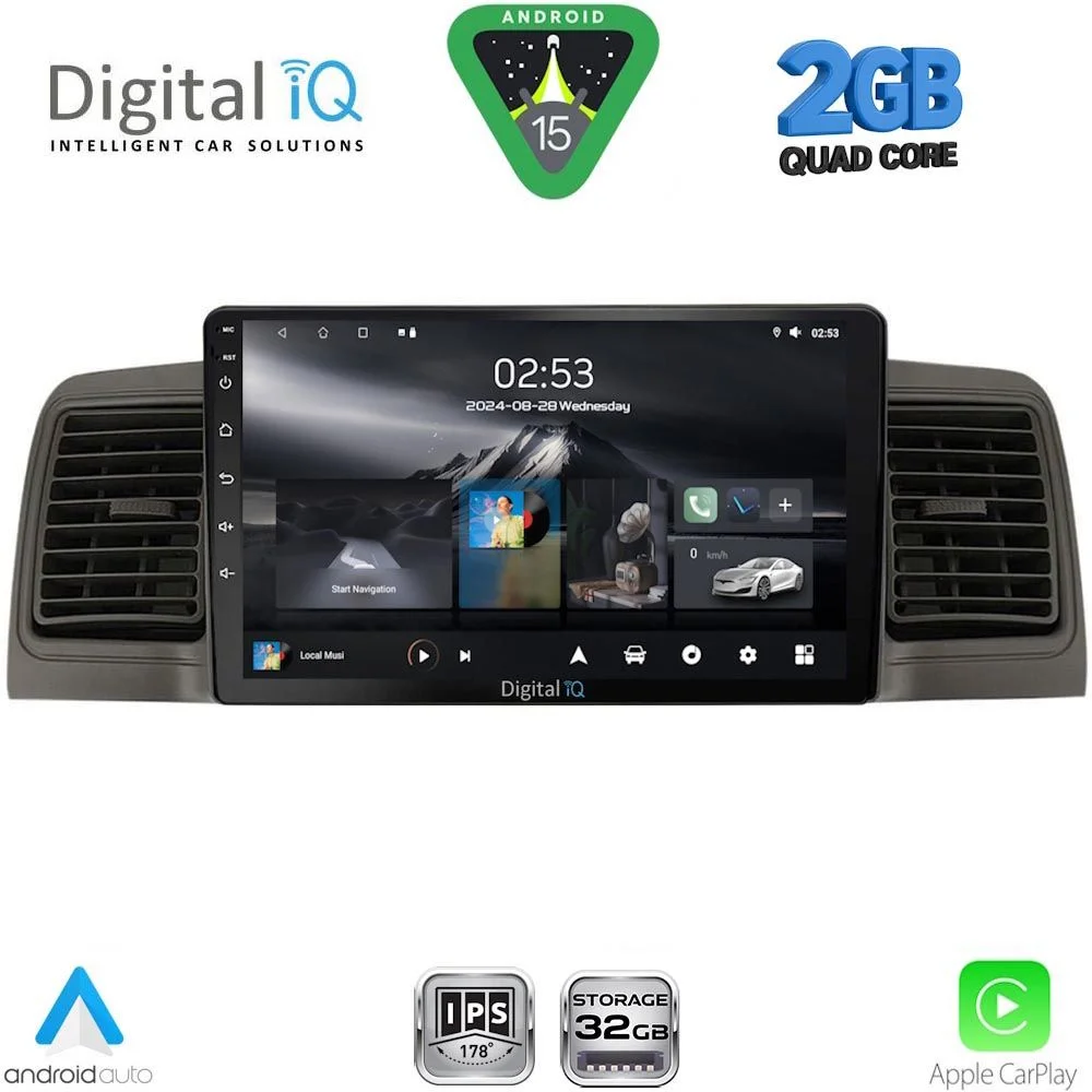 Φωτογραφία προϊόντος: DIGITAL IQ RSD 1712BL_CPA (9inc) MULTIMEDIA TABLET for TOYOTA COROLLA mod. 2001-2006 (BLACK)