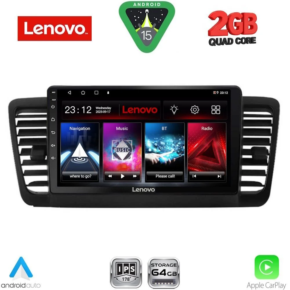 Φωτογραφία προϊόντος: LENOVO LVD 2665_CPA (9inc) MULTIMEDIA TABLET for SUBARU LEGACY - OUTBACK mod. 2002-2008