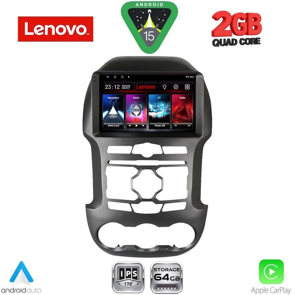 Φωτογραφία προϊόντος: LENOVO LVD 2171S_CPA (9inc) MULTIMEDIA TABLET for FORD RANGER mod. 2011-2015