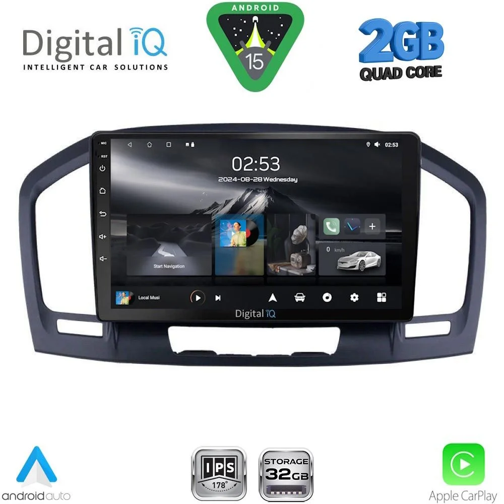 Φωτογραφία προϊόντος: DIGITAL IQ RSD 1491BL_CPA (9inc) MULTIMEDIA TABLET for OPEL INSIGNIA mod.2008-2013 (BLACK)