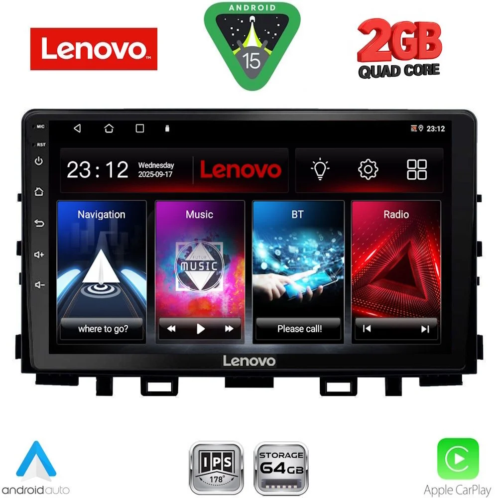 Φωτογραφία προϊόντος: LENOVO LVD 2316_CPA (9inc) MULTIMEDIA TABLET for KIA RIO mod. 2018-2025 – STONIC mod. 2017-2025