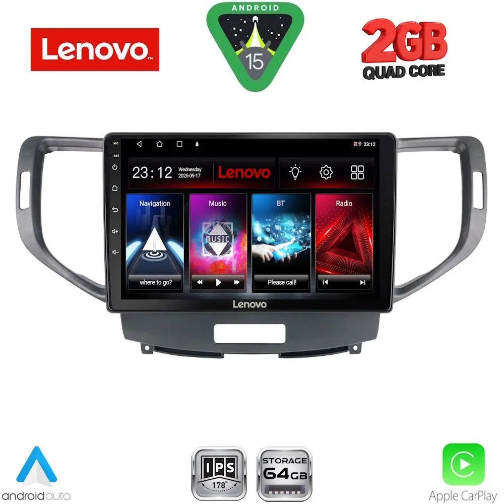 Φωτογραφία προϊόντος: LENOVO LVD 2183_CPA (9inc) MULTIMEDIA TABLET for HONDA ACCORD mod. 2008-2013
