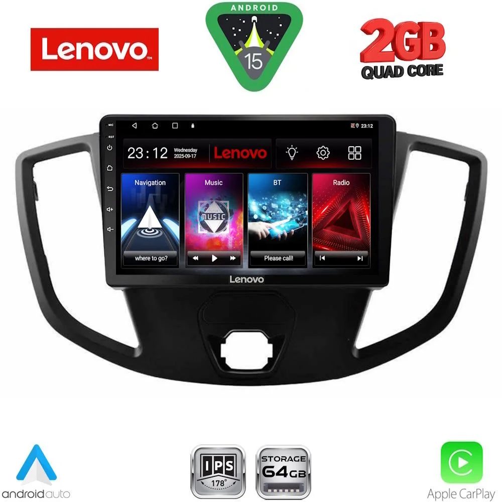 Φωτογραφία προϊόντος: LENOVO LVD 2179_CPA (9inc) MULTIMEDIA TABLET for FORD TRANSIT mod. 2014-2020
