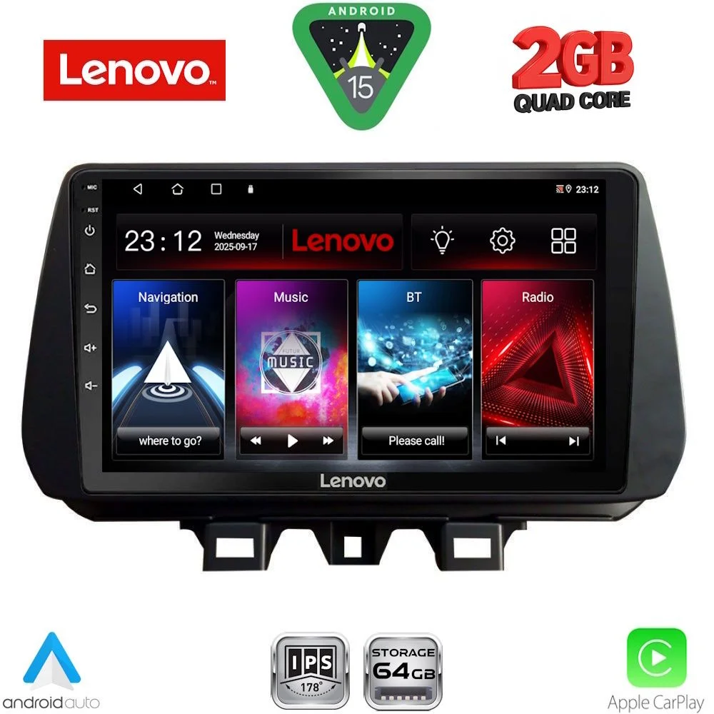 Φωτογραφία προϊόντος: LENOVO LVD 2244_CPA (9inc) MULTIMEDIA TABLET for HYUNDAI TUCSON mod. 2019-2023