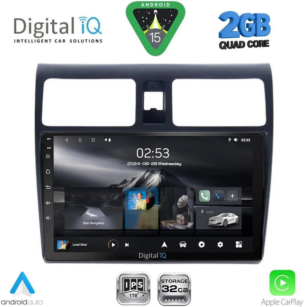 Φωτογραφία προϊόντος: DIGITAL IQ RSD 1684_CPA (10inc) MULTIMEDIA TABLET for SUZUKI SWIFT mod. 2005-2011