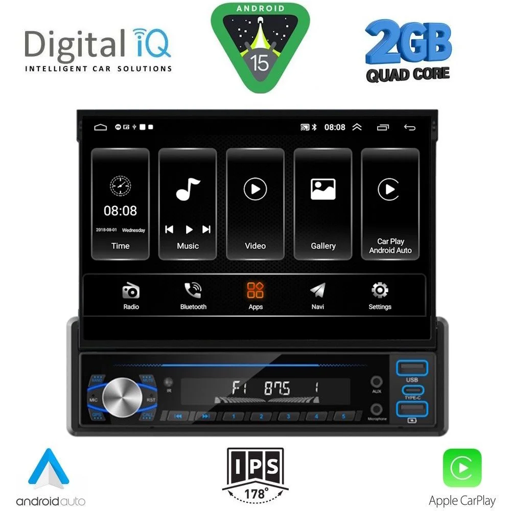 Φωτογραφία προϊόντος: DIGITAL IQ TOP 230_CPA (7"_DECK) MULTIMEDIA 1DIN