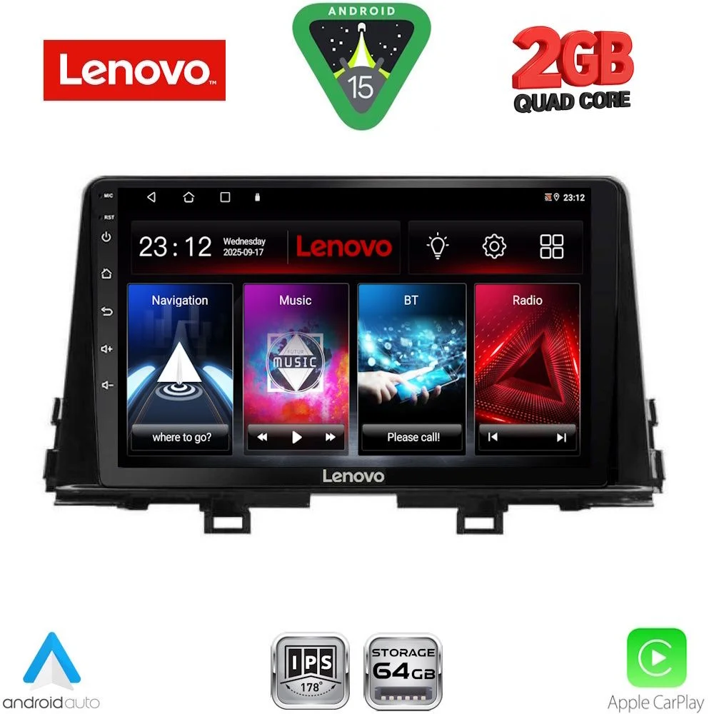 Φωτογραφία προϊόντος: LENOVO LVD 2310_CPA (9inc) MULTIMEDIA TABLET for KIA PICANTO mod. 2021-2026