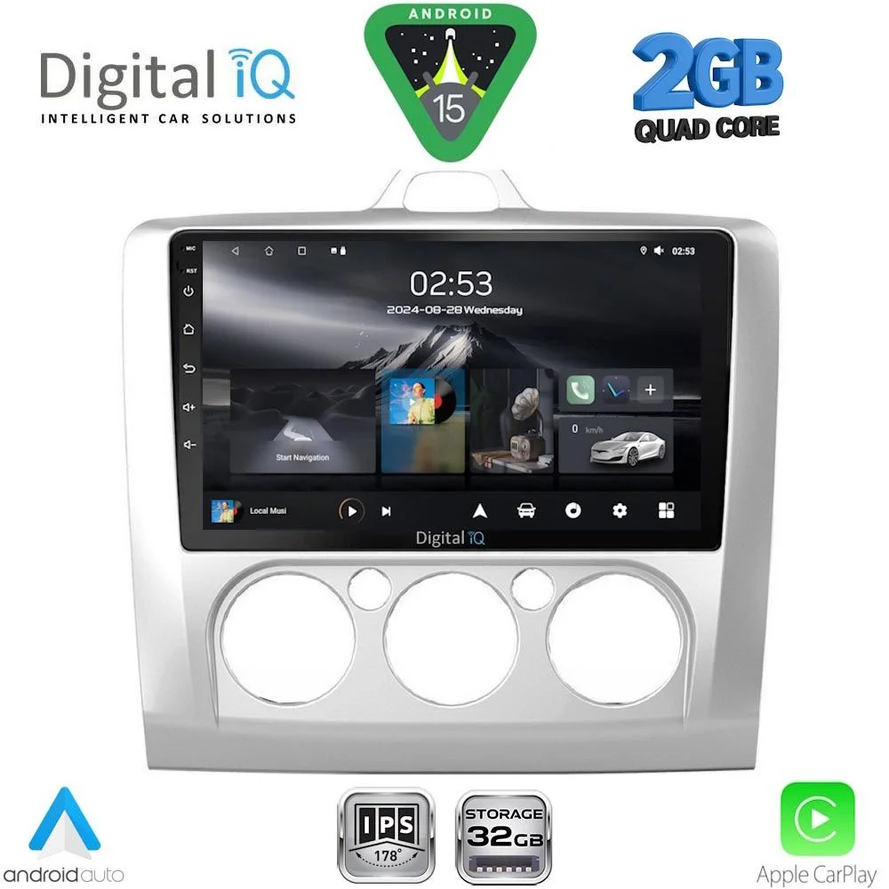 Φωτογραφία προϊόντος: DIGITAL IQ RSD 1156SL_CPA A/C (9inc) MULTIMEDIA TABLET for FORD FOCUS mod. 2005-2012 (SILVER)