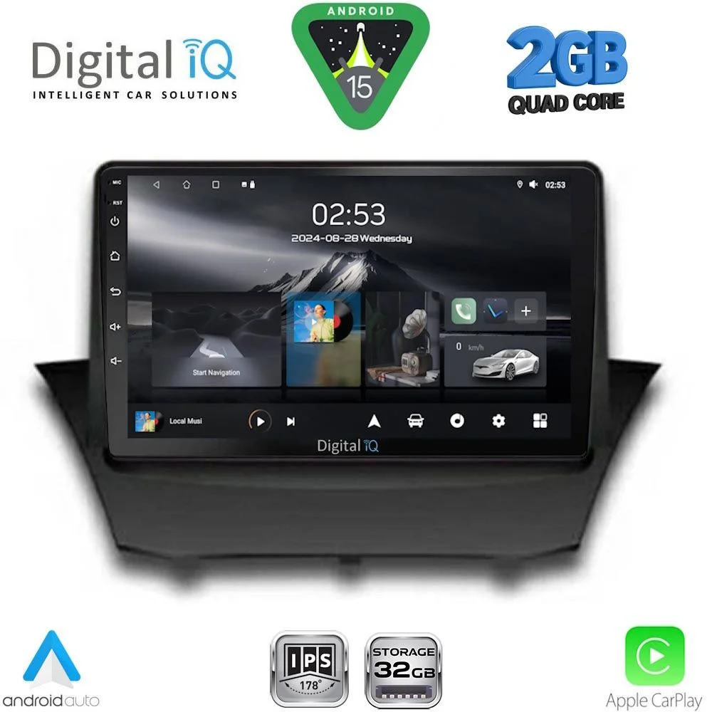 Φωτογραφία προϊόντος: DIGITAL IQ RSD 1154A_CPA (9inc) MULTIMEDIA TABLET for FORD FIESTA mod. 2008-2017