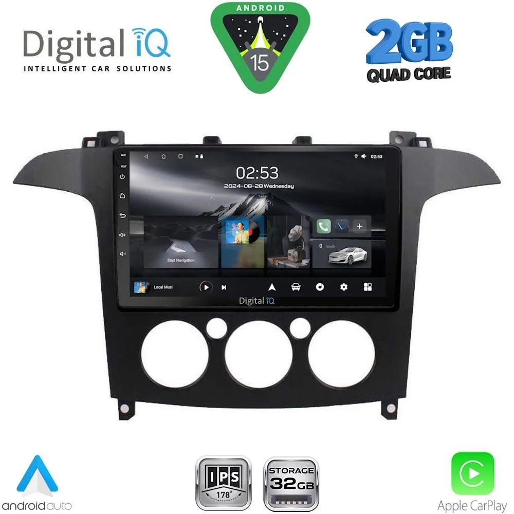 Φωτογραφία προϊόντος: DIGITAL IQ RSD 1175_CPA A/C (9inc) MULTIMEDIA TABLET for FORD SMAX mod. 2006-2014