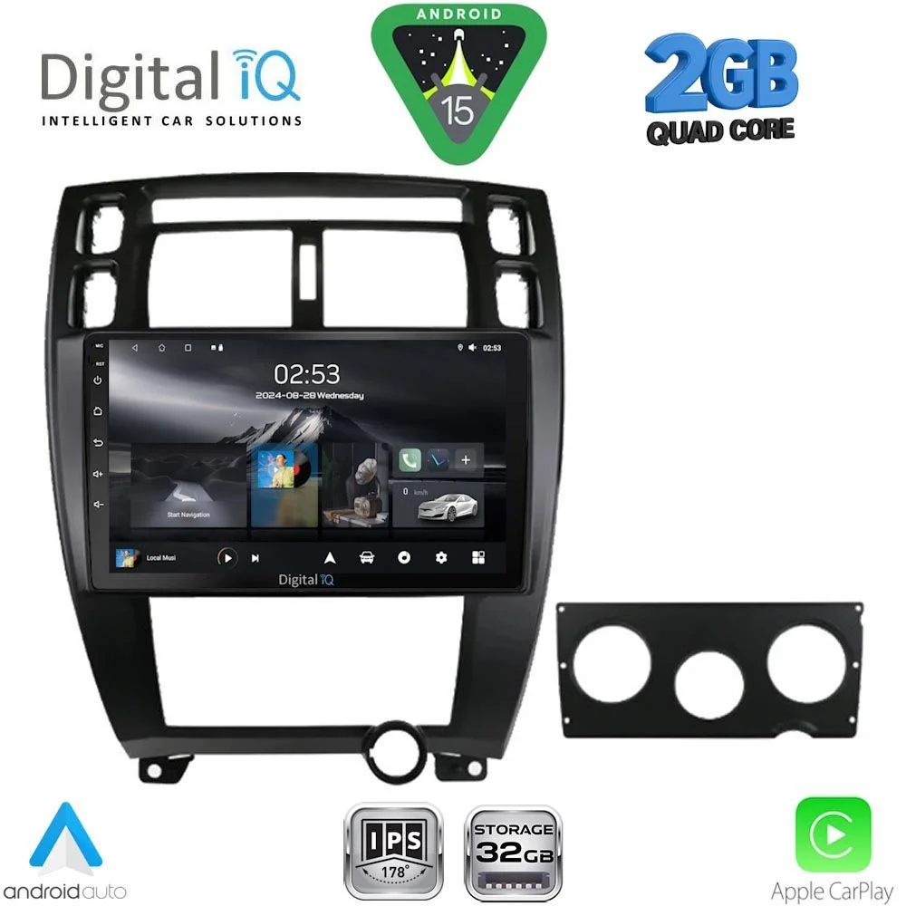 Φωτογραφία προϊόντος: DIGITAL IQ RSD 1241BL_CPA (10inc) MULTIMEDIA TABLET for HYUNDAI TUCSON mod. 2004-2010 (BLACK)