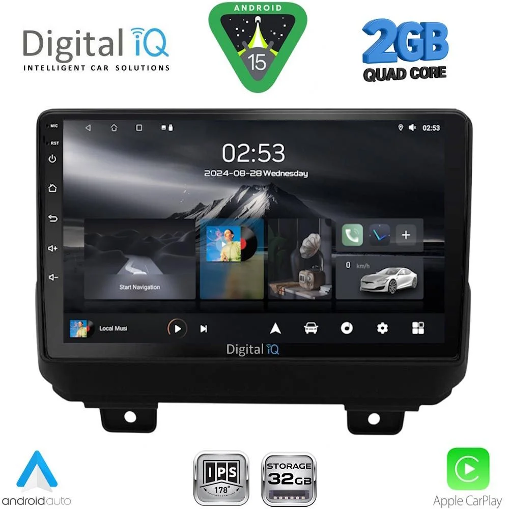 Φωτογραφία προϊόντος: DIGITAL IQ RSD 1298_CPA (9inc) MULTIMEDIA TABLET for JEEP WRANGLER mod. 2018-2026