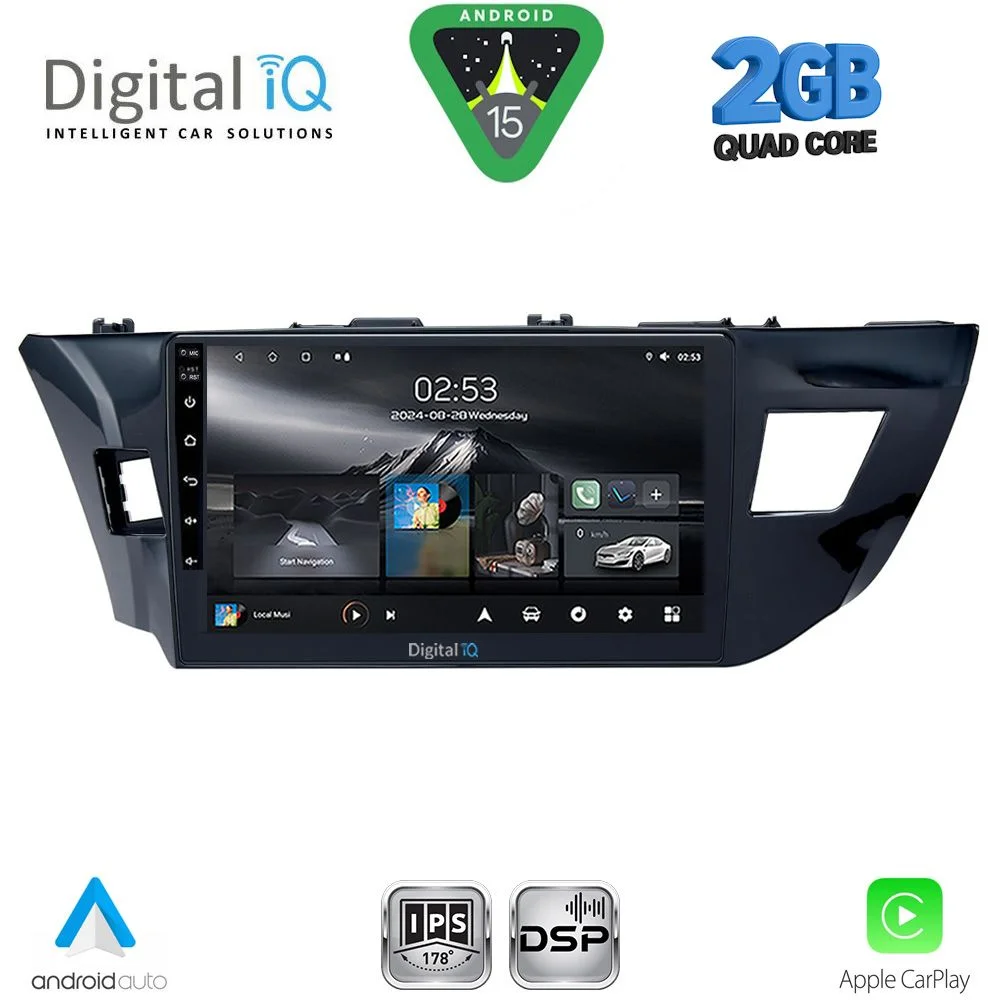 Φωτογραφία προϊόντος: DIGITAL IQ RSD 1714MD_CPA (10inc) MULTIMEDIA TABLET for TOYOTA COROLLA mod. 2013-2016