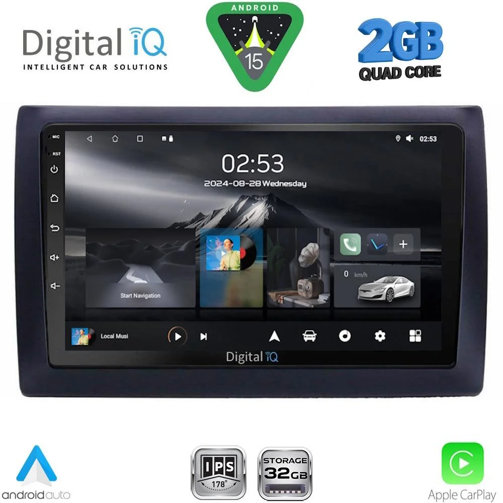 Φωτογραφία προϊόντος: DIGITAL IQ RSD 1145_CPA (9inc) MULTIMEDIA TABLET for FIAT STILO mod. 2001-2007