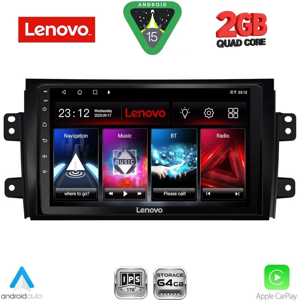 Φωτογραφία προϊόντος: LENOVO LVD 2688_CPA (9inc) MULTIMEDIA TABLET for FIAT SEDICI – SUZUKI SX4 mod. 2005-2013