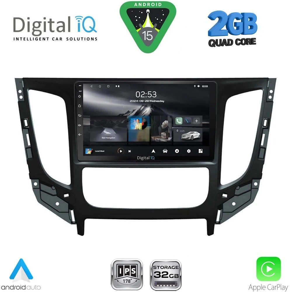 Φωτογραφία προϊόντος: DIGITAL IQ RSD 1437_CPA CLIMA (9inc) MULTIMEDIA TABLET for MITSUBISHI L200 mod. 2015-2019 with CLIMA