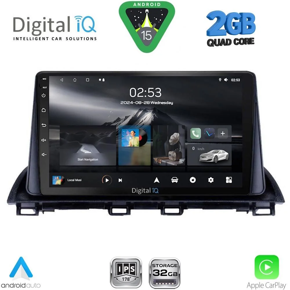 Φωτογραφία προϊόντος: DIGITAL IQ RSD 1367_CPA (9inc) MULTIMEDIA TABLET for MAZDA 3 mod. 2014-2019