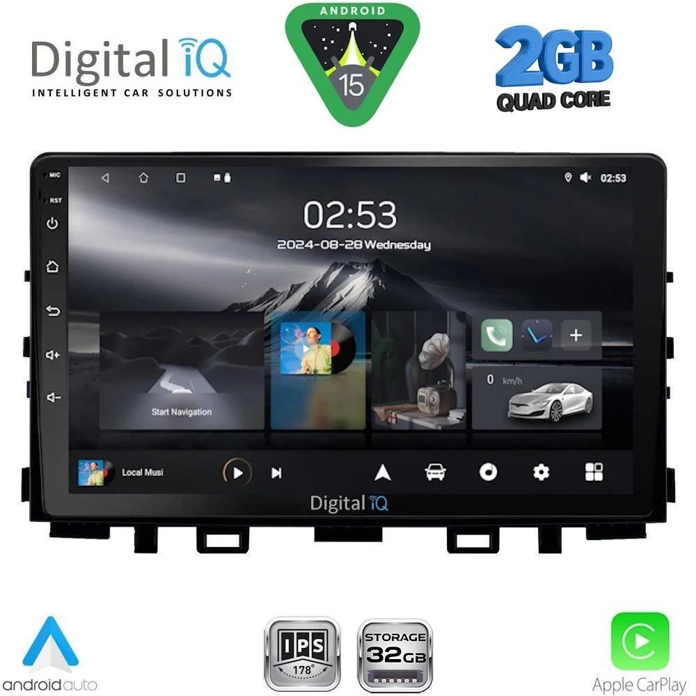 Φωτογραφία προϊόντος: DIGITAL IQ RSD 1316_CPA (9inc) MULTIMEDIA TABLET for KIA RIO mod. 2018-2026 – STONIC mod. 2017-2026