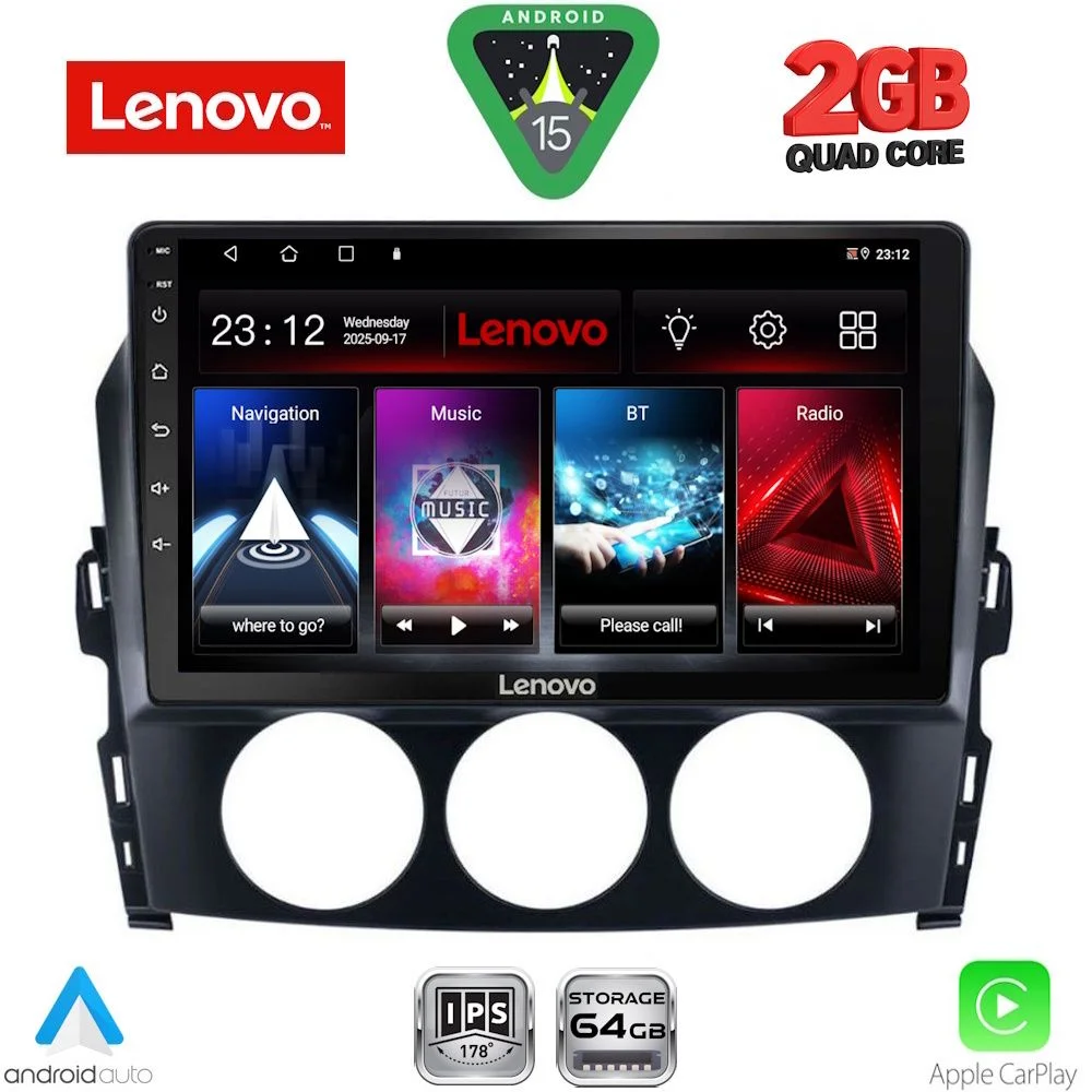Φωτογραφία προϊόντος: LENOVO LVD 2392_CPA (9inc) MULTIMEDIA TABLET for MAZDA MX5 mod. 2005-2015
