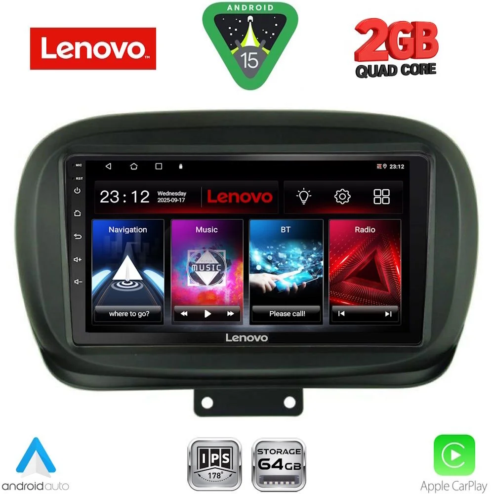 Φωτογραφία προϊόντος: LENOVO LVD 2134_CPA (9inc) MULTIMEDIA TABLET for FIAT 500Χ mod. 2014-2022