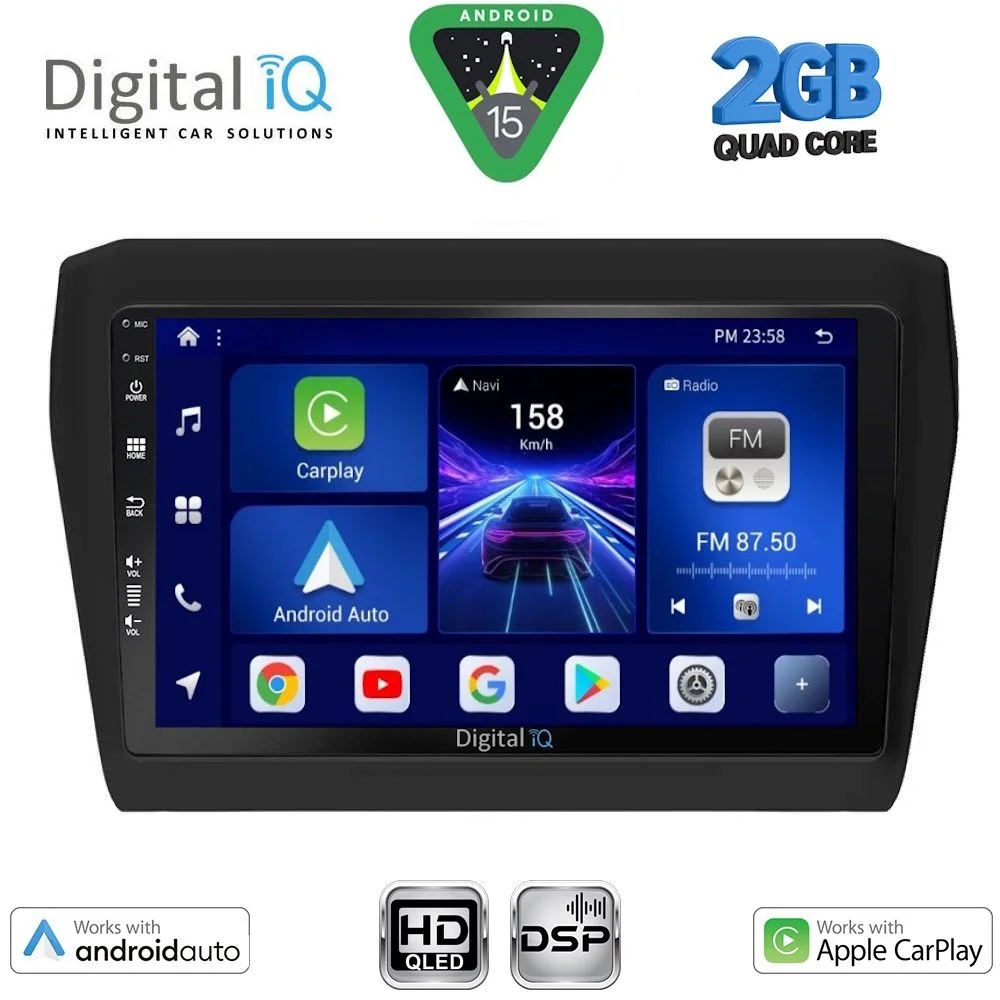 Φωτογραφία προϊόντος: DIGITAL IQ BXC 3686_CPAA (9inc) MULTIMEDIA TABLET for SUZUKI SWIFT mod. 2017-2025