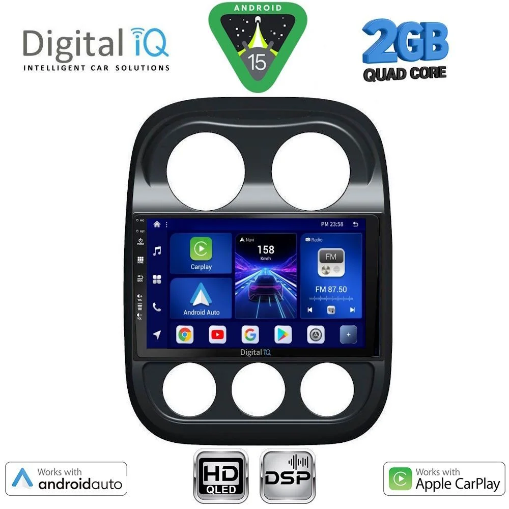 Φωτογραφία προϊόντος: DIGITAL IQ BXC 3277_CPAA (10inc) MULTIMEDIA TABLET for JEEP COMPASS - PATRIOT mod. 2007-2016