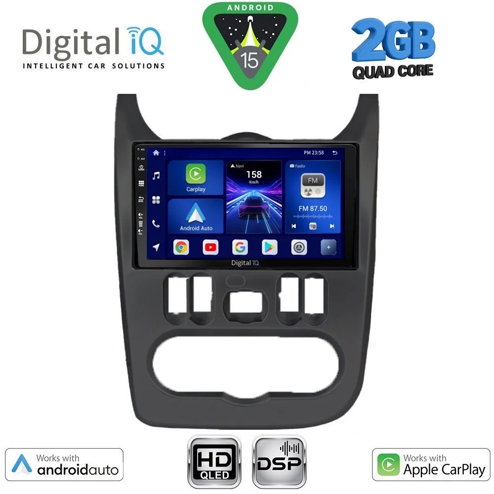 Φωτογραφία προϊόντος: DIGITAL IQ BXC 3101BL_CPAA (9inc) MULTIMEDIA TABLET for DACIA DUSTER – LOGAN – SANDERO mod. 2006-2012 (BLACK)