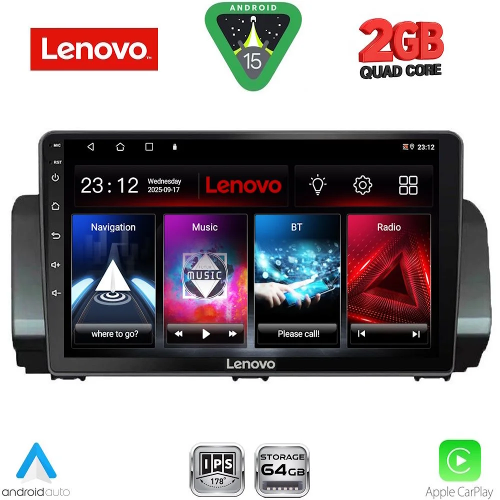 Φωτογραφία προϊόντος: LENOVO LVD 2109_CPA (9inc) MULTIMEDIA TABLET for DACIA LOGAN - SANDERO - JOGGER mod. 2020-2026