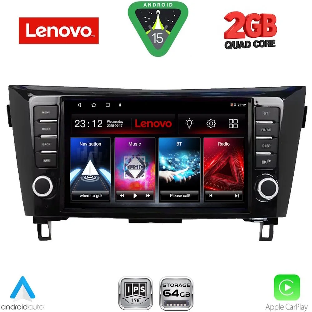 Φωτογραφία προϊόντος: LENOVO LVD 2467_CPA (9inc) MULTIMEDIA TABLET for NISSAN QASHQAI - XTRAIL mod. 2014-2021