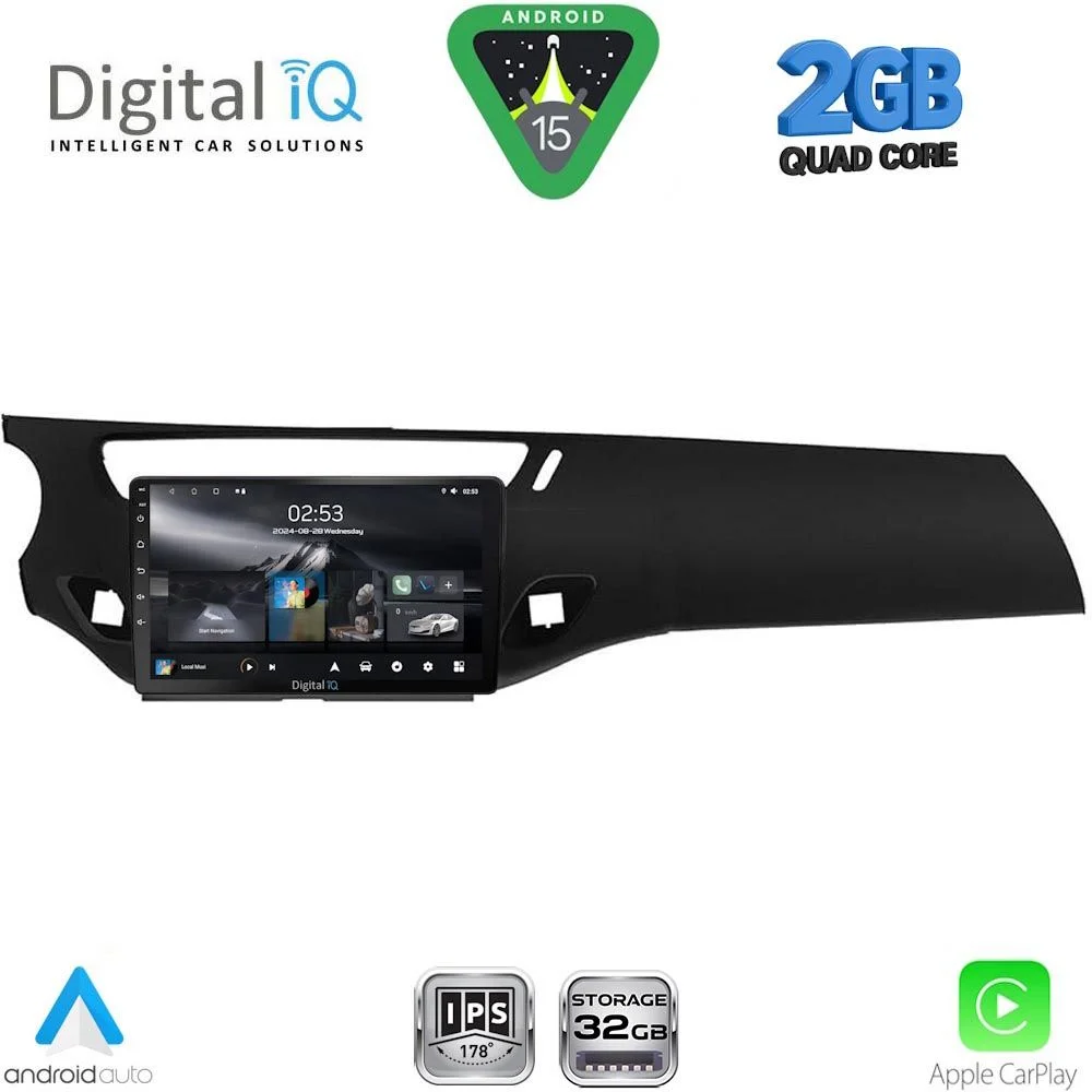 Φωτογραφία προϊόντος: DIGITAL IQ RSD 1092BL_CPA (9inc) MULTIMEDIA TABLET for CITROEN C3 - DS3 mod. 2009-2016 (BLACK)
