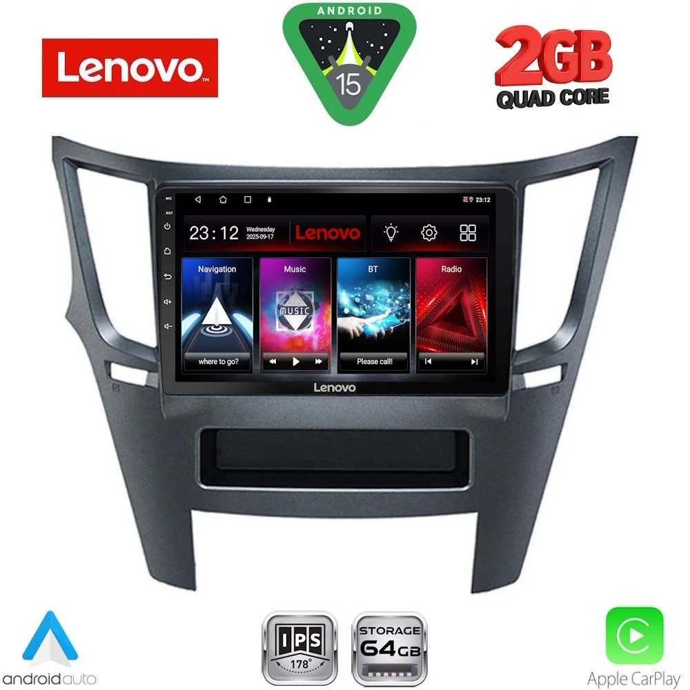 Φωτογραφία προϊόντος: LENOVO LVD 2667_CPA (9inc) MULTIMEDIA TABLET for SUBARU LEGACY – OUTBACK mod. 2009-2014