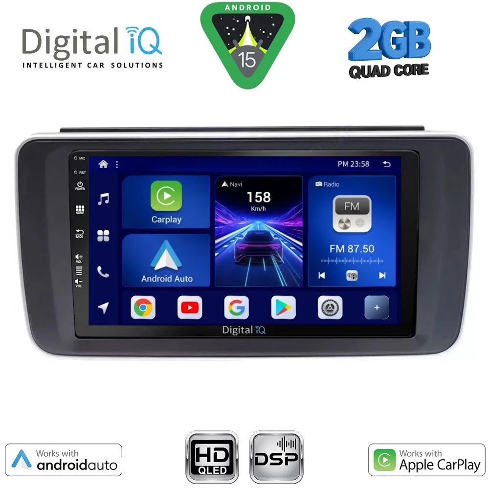 Φωτογραφία προϊόντος: DIGITAL IQ BXC 3473_CPAA (9inc) MULTIMEDIA TABLET for NISSAN LEAF mod. 2018-2026