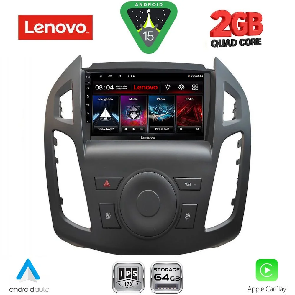 Φωτογραφία προϊόντος: LENOVO LVD 2176_CPA (9inc) MULTIMEDIA TABLET for FORD TRANSIT CONNECT mod. 2013-2018