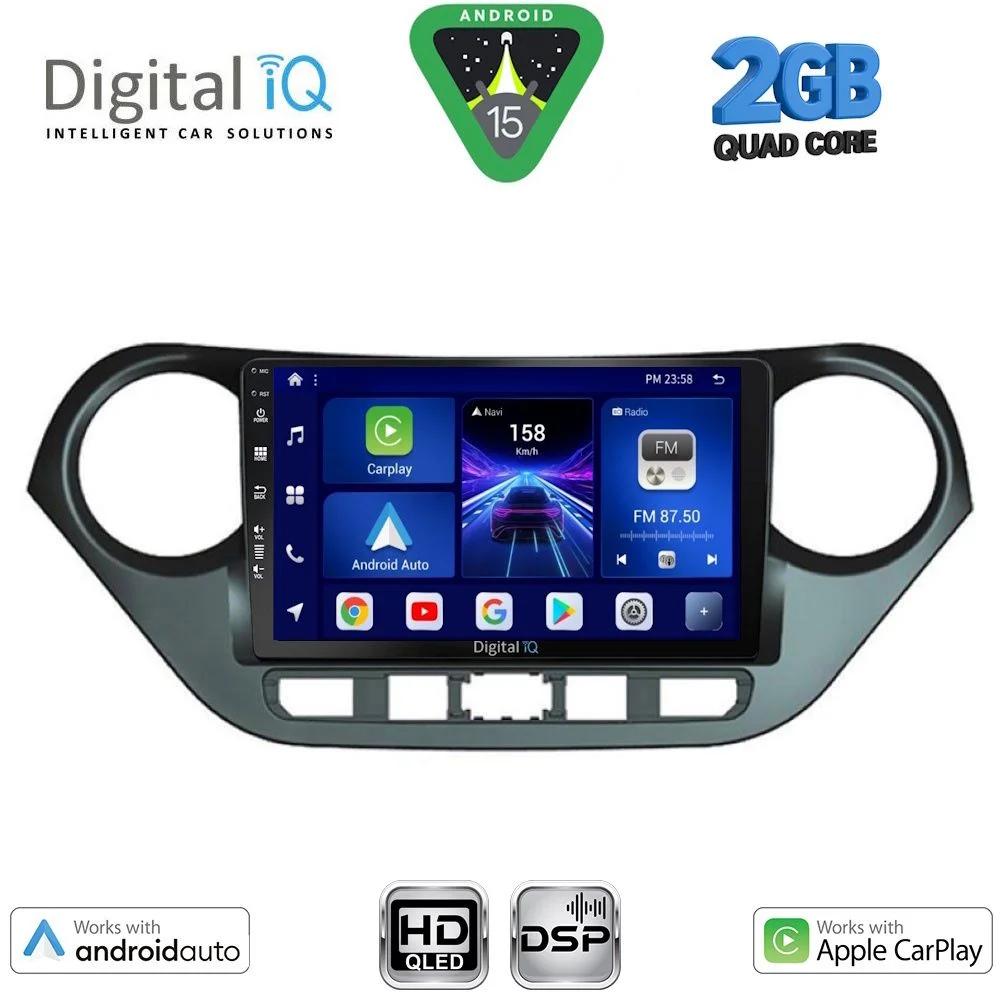 Φωτογραφία προϊόντος: DIGITAL IQ BXC 3224_CPAA (9inc) MULTIMEDIA TABLET for HYUNDAI i10 mod. 2014-2020