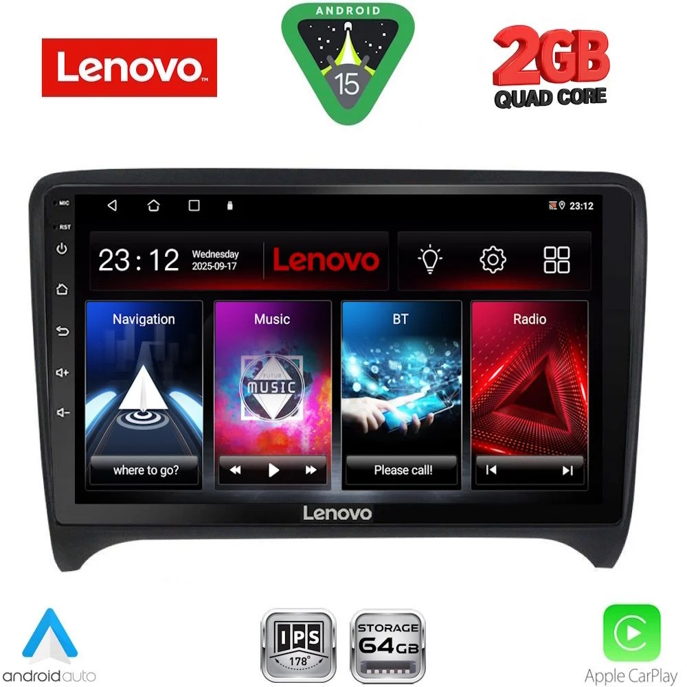 Φωτογραφία προϊόντος: LENOVO LVD 2009_CPA (9inc) MULTIMEDIA TABLET for AUDI TT mod. 2007-2015