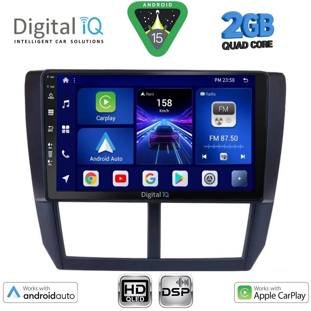 Φωτογραφία προϊόντος: DIGITAL IQ BXC 3662_CPAA (9inc) MULTIMEDIA TABLET for SUBARU FORESTER – IMPREZA – XV mod. 2008-2013