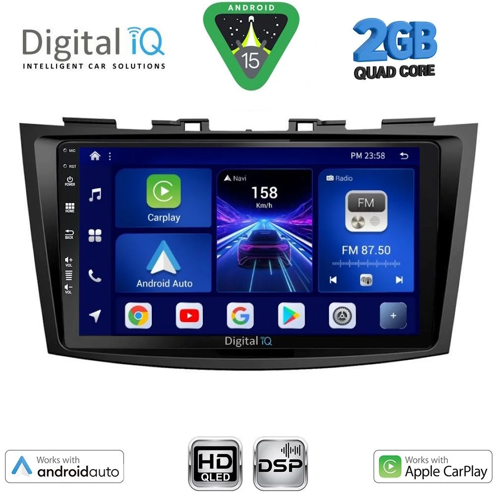 Φωτογραφία προϊόντος: DIGITAL IQ BXC 3685_CPAA (9inc) MULTIMEDIA TABLET for SUZUKI SWIFT mod. 2011-2016