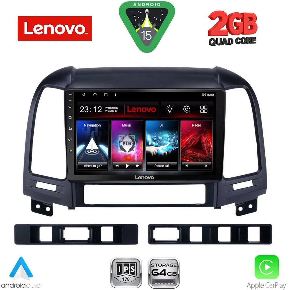 Φωτογραφία προϊόντος: LENOVO LVD 2239_CPA (9inc) MULTIMEDIA TABLET for HYUNDAI SANTA FE mod. 2005-2013