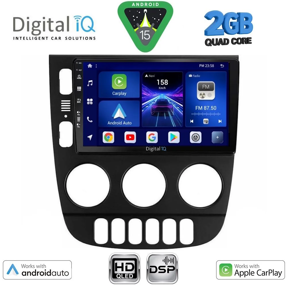 Φωτογραφία προϊόντος: DIGITAL IQ BXC 3413_CPAA (9inc) MULTIMEDIA TABLET for MERCEDES ML (W163) mod. 2002-2005