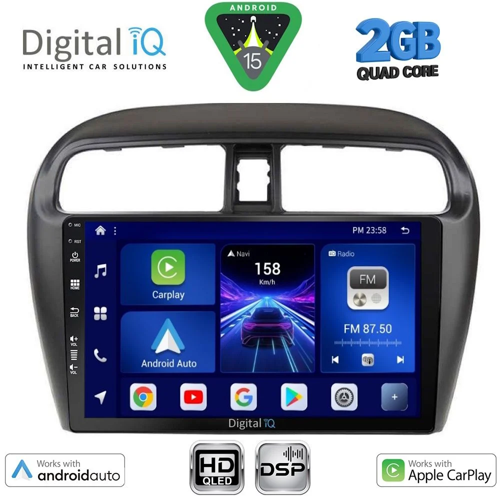 Φωτογραφία προϊόντος: DIGITAL IQ BXC 3448_CPAA (9inc) MULTIMEDIA TABLET for MITSUBISHI SPACESTAR mod. 2013-2020