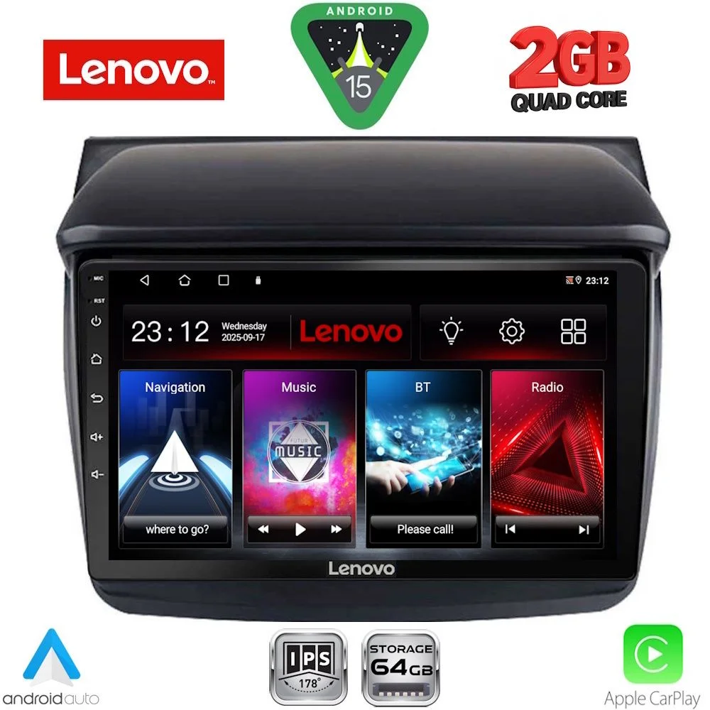 Φωτογραφία προϊόντος: LENOVO LVD 2436_CPA (9inc) MULTIMEDIA TABLET for MITSUBISHI L200 mod. 2006-2015