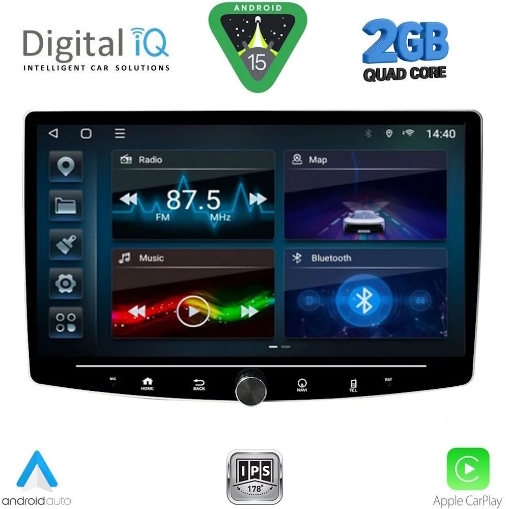 Φωτογραφία προϊόντος: DIGITAL IQ BLD 1940_CPA (10.1″ DECK) MULTIMEDIA TABLET 1DIN