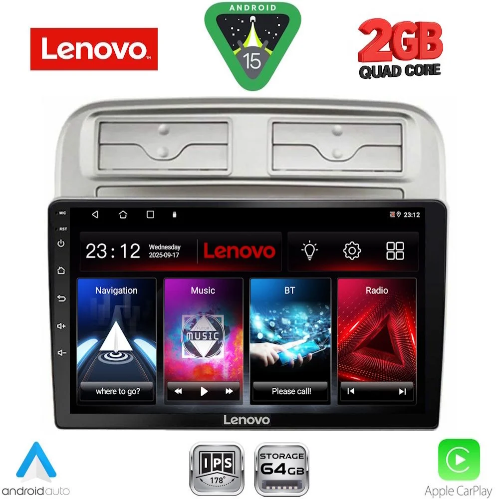 Φωτογραφία προϊόντος: LENOVO LVD 2128_CPA (9inc) MULTIMEDIA TABLET for FIAT GRANDE PUNTO mod. 2005-2012