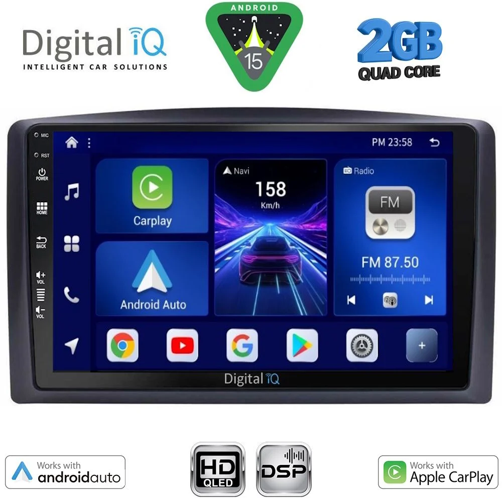 Φωτογραφία προϊόντος: DIGITAL IQ BXC 3421_CPAA (10inc) MULTIMEDIA TABLET for MERCEDES VITO – VIANO (W447) mod. 2015-2022