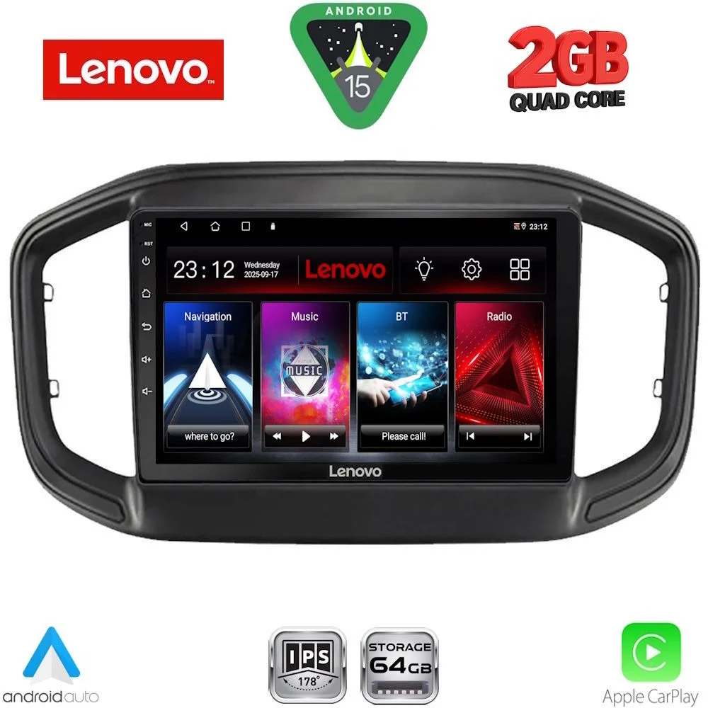 Φωτογραφία προϊόντος: LENOVO LVD 2147_CPA (9inc) MULTIMEDIA TABLET for FIAT STRADA mod. 2020-2026